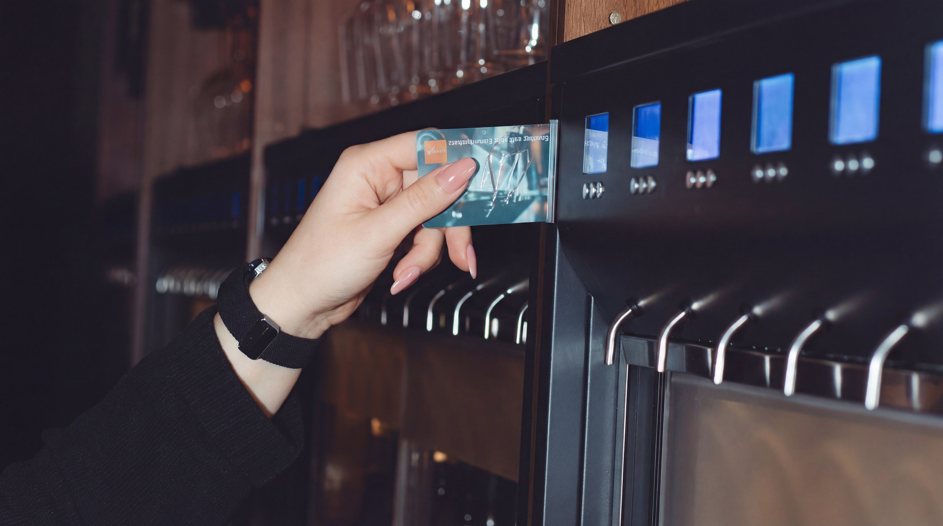 Wine Room - Weinkarte am Dispenser